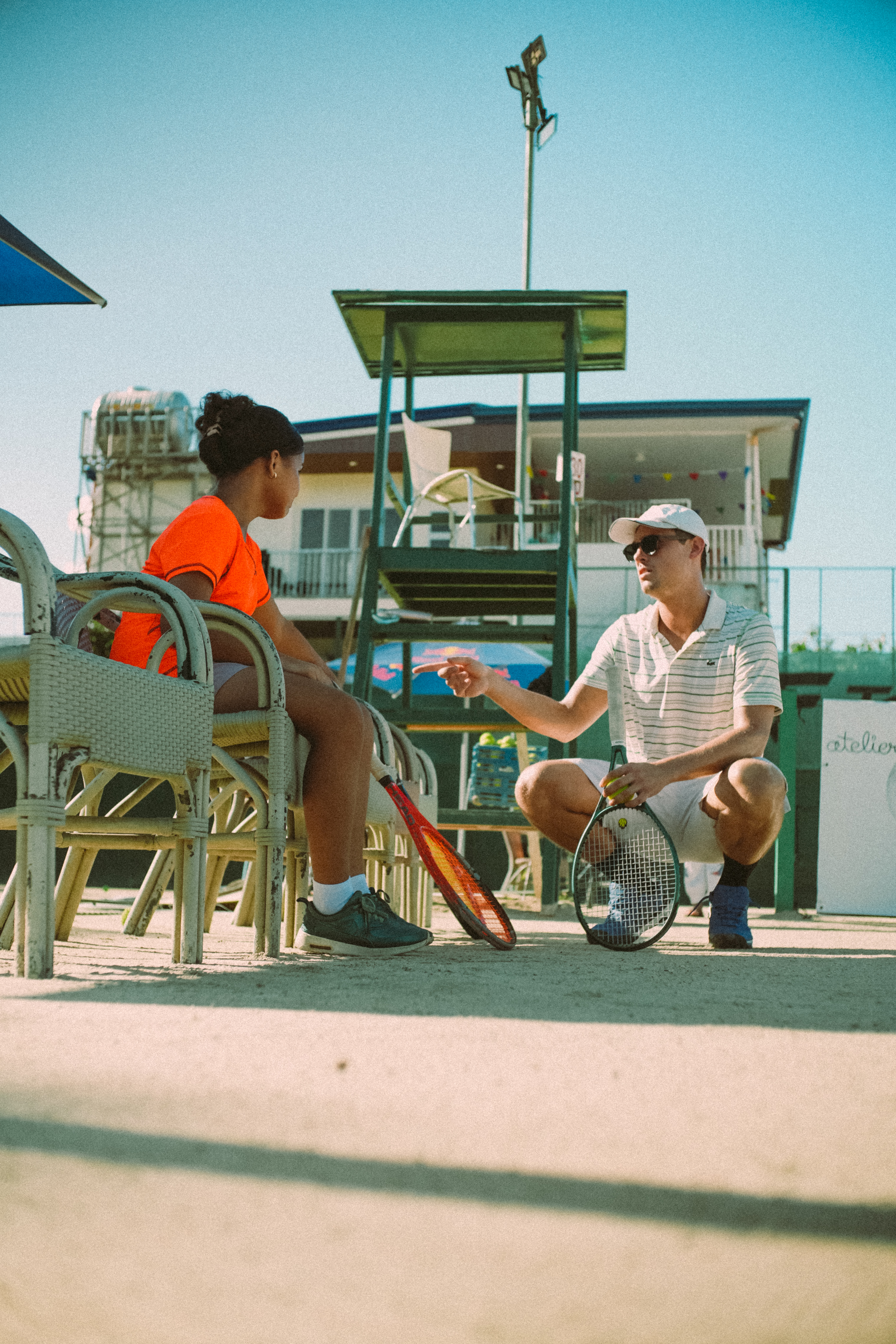 Professional tennis coaching and training sessions